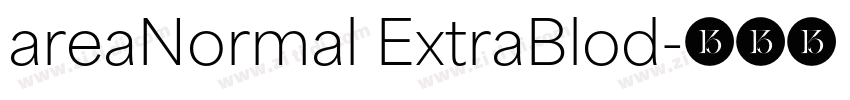 areaNormal ExtraBlod字体转换